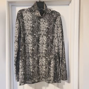 Banana Republic Turtleneck - Snake Skin Print